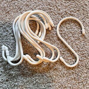 10 Pcs 5 inch White S Hook